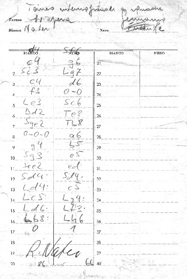 Notation Nater - Juhnke 28.04.1970